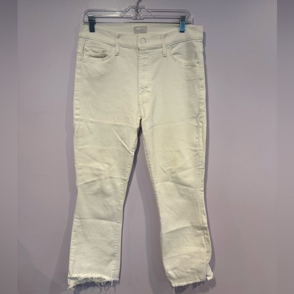 Mother the insider crop step Frey in white - Picture 1 of 6